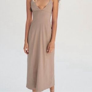 Zara Women’s Strappy Maxi Dress in Nude